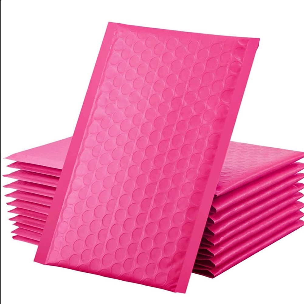 Pink Bubble Padded Mailer Envelopes 6x10”